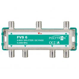 Fs 6 Splitter Polytron FVS6 F-Splitter 6-Voudig 5-2400 Mhz | Ziezotec.nl