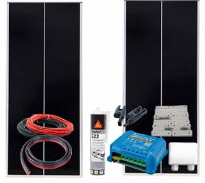 Solarset-2 2x100Watt + Victron sm.mppt 75/15