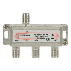 3-weg satelliet F-splitter