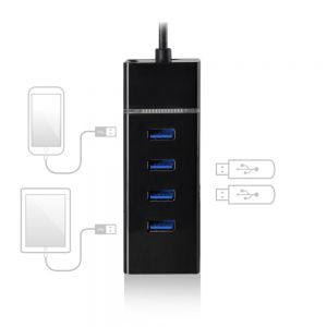 Ewent EW1137 interface hub USB 3.0 (3.1 Gen 1) Type-C