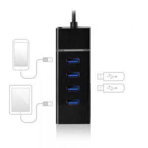 Ewent EW1137 interface hub USB 3.0 (3.1 Gen 1) Type-C