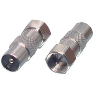 IEC Male / F-adapter Male