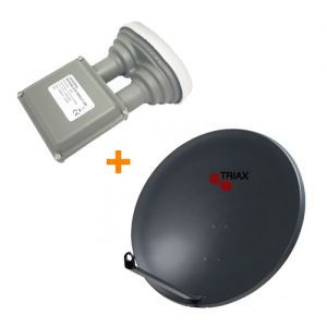 Triax schotel 65 cm + DUO LNB