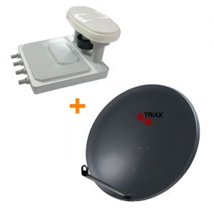 Triax schotel 64 cm + Triple LNB