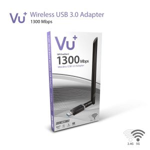 VU+ dual band WiFi dongle USB 3.0 adapter 1300 Mbps met antenne