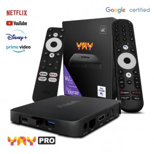 VU+ YAY go pro 4K UHD OTT IPTV met Chromecast - Android TV