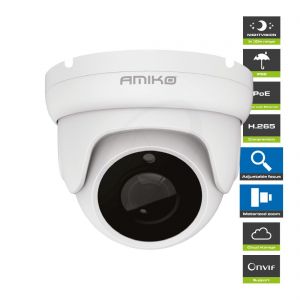 Amiko Home D30M530ZOOM POE - 5MP Outdoor Dome