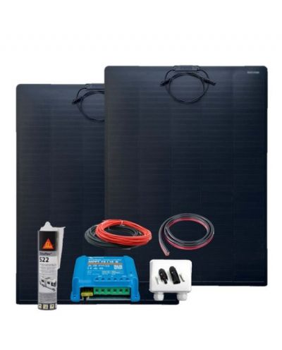 Solarset-8 2x 80Watt flex +Victron MPPT 75/15