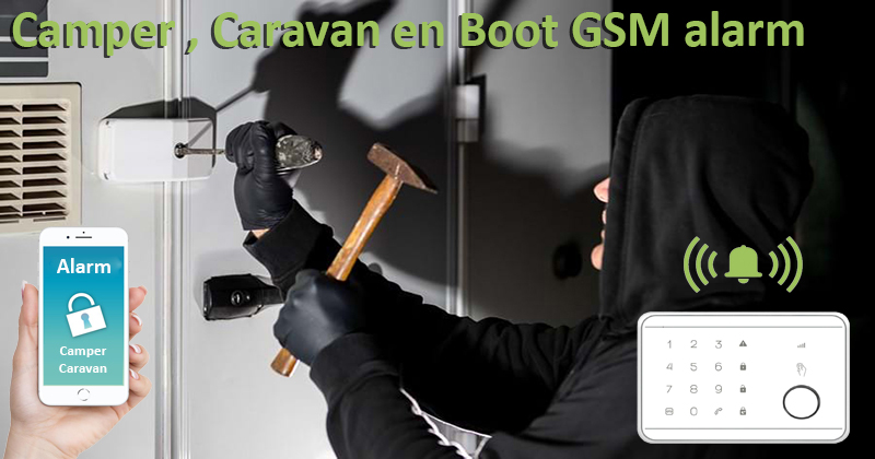 Camper, Boot en Caravan GSM alarm